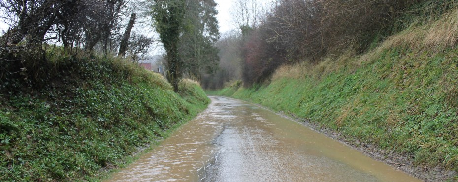 Ruissellement sur voirie à Ricarville du Val