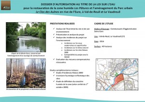 Restauration d’une zone humide et aménagement d’un parc urbain sur les rives de l’Eure (27)