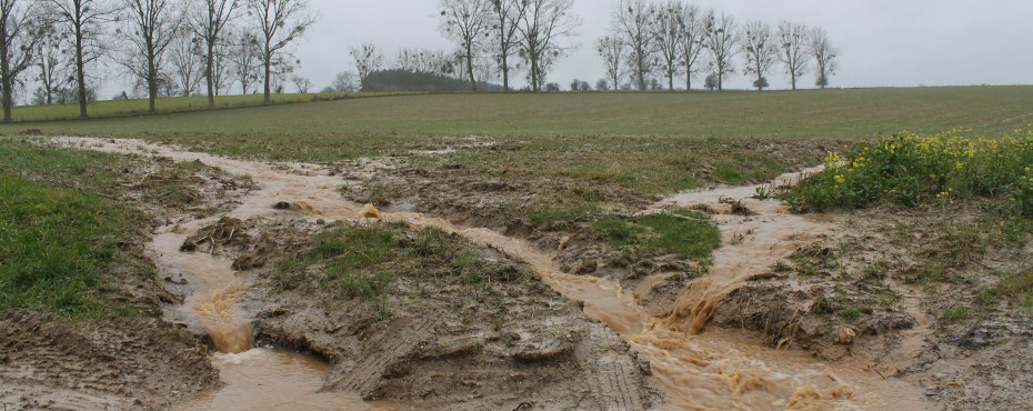 Ravines en fonctionnement lors d